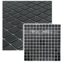 Ver imagem 1 de Pastilha de Vidro para Cozinha Cristal Lisa Preto 30cmx30cm