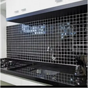 Ver imagem 4 de Pastilha de Vidro para Cozinha Cristal Lisa Preto 30cmx30cm