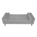 Ver imagem 3 de Recamier Baú Félix Solteiro 140 Cm Corano - Adj Decor - Cinza