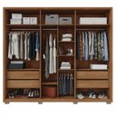 Ver imagem 2 de Guarda Roupa Casal 6 Portas 4 Gavetas Reflex Suburban