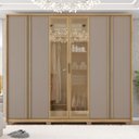 Ver imagem 1 de Guarda Roupa Casal 6 Portas 4 Gavetas Reflex Suburban