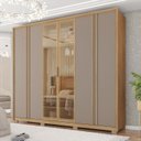 Ver imagem 6 de Guarda Roupa Casal 6 Portas 4 Gavetas Reflex Suburban