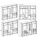 Ver imagem 5 de Guarda Roupa Casal 6 Portas 4 Gavetas Reflex Suburban