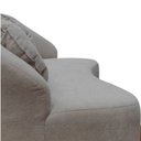Ver imagem 7 de Namoradeira Sofá Feijão Cancún 130cm Orgânica Bouclé Cinza Claro