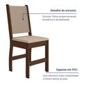 Ver mais imagens de Kit 8 Cadeiras de Jantar Clara MDF Courino Bege Pallazio