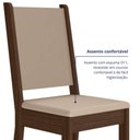 Ver imagem 5 de Kit 8 Cadeiras de Jantar Clara MDF Courino Bege Pallazio