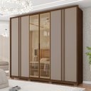 Ver imagem 1 de Guarda Roupa Casal 6 Portas 4 Gavetas Suburban Reflex