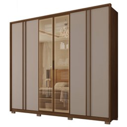 Guarda Roupa Casal 6 Portas 4 Gavetas Suburban Reflex - 4 Guarda Roupa Casal 6 Portas 4 Gavetas Suburban Reflex - 4