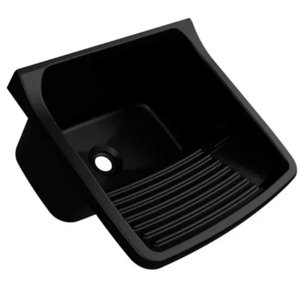 Tanque Plastico Lavar Roupa 24 Litros Preto - Metasul
