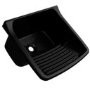 Ver imagem 1 de Tanque Plastico Lavar Roupa 24 Litros Preto - Metasul