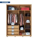 Ver imagem 2 de Guarda Roupa Solteiro 4 Portas 3 Gavetas com Vidro Reflecta