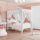 Ver imagem 1 de Cama Infantil Princesa Encantada com Dossel