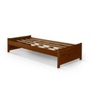 Ver imagem 3 de Cama Solteiro Gabrieli Madeira Maciça Durável Castanho