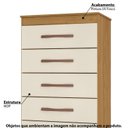 Ver imagem 2 de Cômoda 5 Gavetas Alta Esmeralda