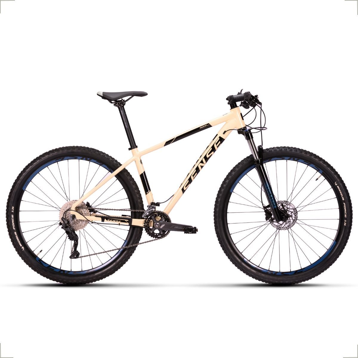 Bicicleta Mtb Aro 29 Sense Rock Evo 2023 Shimano Deore 2x10 Velocidades:Bege/Preto/17/Unissex - 2