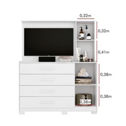 Cômoda com Painel Para TV de até 43 Polegadas Ilhabela - 6