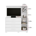 Ver imagem 6 de Cômoda com Painel Para TV de até 43 Polegadas Ilhabela