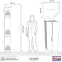 Ver imagem 3 de Guarda Roupa Genova Módulo Canto Freijo com Off White Batrol