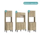 Ver imagem 6 de Cozinha Compacta Arizona Home 14 Portas 1 Gaveta MDF-MDP 212cm Amadeirado