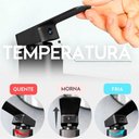 Ver imagem 3 de Torneira Monocomando Banheiro Lavatório Baixa Aço Inox Preto