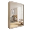Ver imagem 2 de Guarda-roupa Solteiro 2 Portas de Correr 2 Gavetas e 6 Espelhos Salvador Top - Branco