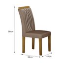 Ver imagem 4 de Sala de Jantar Mesa 120cm 4 Cadeiras Doha