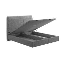 Cama Flutuante Baú Space Queen Linho - Skybox - 4