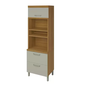 Paneleiro 2 Portas 1 Gaveta Torre Quente Nesher Princesa 70cm 100% Mdf - Freijo-off White
