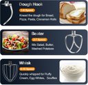 Ver imagem 5 de Honinst Stand Mixer 3 em 1, 10 Velocidades, 6.5qt, 660w, Preto