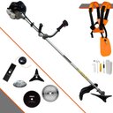 Ver imagem 1 de Roçadeira Profissional Anmax Cg430b 43cc C/ Carretel + 4 Lâmina de Cortes + Escova de Aço