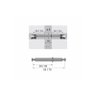Haste Dupla Minifix / Rastex Hettich Du 880 P/Mdf 18 Mm Zinco Branco (Kit Com 100 Un) - 3