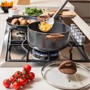 Ver imagem 3 de Jogo de Panelas Antiaderente Ceramic Life 5 Peças com Fundo de Indução Smart Plus Granito - Brinox