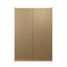 Guarda-Roupa Solteiro 2 Portas 1 Porta Ripada Samambaia CabeCasa MadeiraMadeira - 12