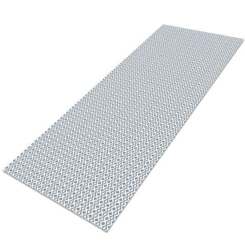Tapete Passadeira 2,50m X 65cm Grande para Cozinha Nórdico - Cinza