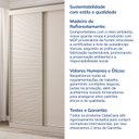 Ver mais imagens de Guarda-Roupa Solteiro 2 Portas 1 Porta Ripada Samambaia CabeCasa MadeiraOriginals Off White