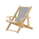 Ver imagem 1 de Infantil Cadeira Espreguiçadeira Dobrável-cinza