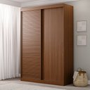 Ver imagem 1 de Guarda-Roupa Solteiro 2 Portas 1 Porta Ripada Samambaia CabeCasa MadeiraOriginals Freijó