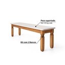 Ver imagem 3 de Kit com 2 Bancos Corona Rústico 1,80m