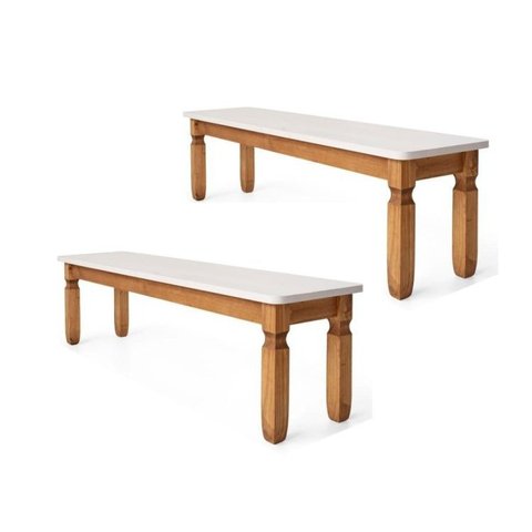 Kit com 2 Bancos Corona Rústico 1,80m 