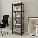 Ver imagem 3 de Estante Para Livros Aço Industrial 5 Prateleiras Klm Store