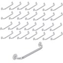 Ver imagem 1 de Barra Alça Apoio Kit 30 Uni Aço Inox 40cm Suporte Anti Queda Cadeirante Acessibilidade Idoso Banheir