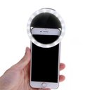 Ver imagem 2 de Ring Light Led Celular Usb 8 Cm Preto