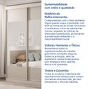 Ver mais imagens de Guarda-Roupa Solteiro 2 Portas com Espelho Samambaia CabeCasa MadeiraOriginals Off White