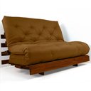 Ver imagem 4 de Sofá Cama Casal Futon Tokio Caramelo Madeira Maciça Cor Imbuia