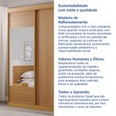 Ver mais imagens de Guarda-Roupa Solteiro 2 Portas 1 Porta com Espelho Samambaia CabeCasa MadeiraOriginals Carvalho