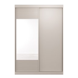 Guarda-Roupa Solteiro 2 Portas 1 Porta com Espelho Samambaia CabeCasa MadeiraMadeira - 11