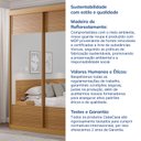 Ver mais imagens de Guarda-Roupa Solteiro 2 Portas com Espelho Samambaia CabeCasa MadeiraOriginals Carvalho