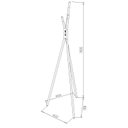 Ver imagem 4 de Cabideiro Proa em Aço Resistente 170cm Preto/Fosco