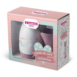 Conjunto Garrafa Térmica 700ml Sup para Filt Café 102 Branca - 1