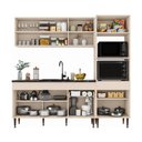 Ver imagem 5 de Cozinha Modulada Compacta 211,5cm Milano Multimóveis MP2400 - Vanilla